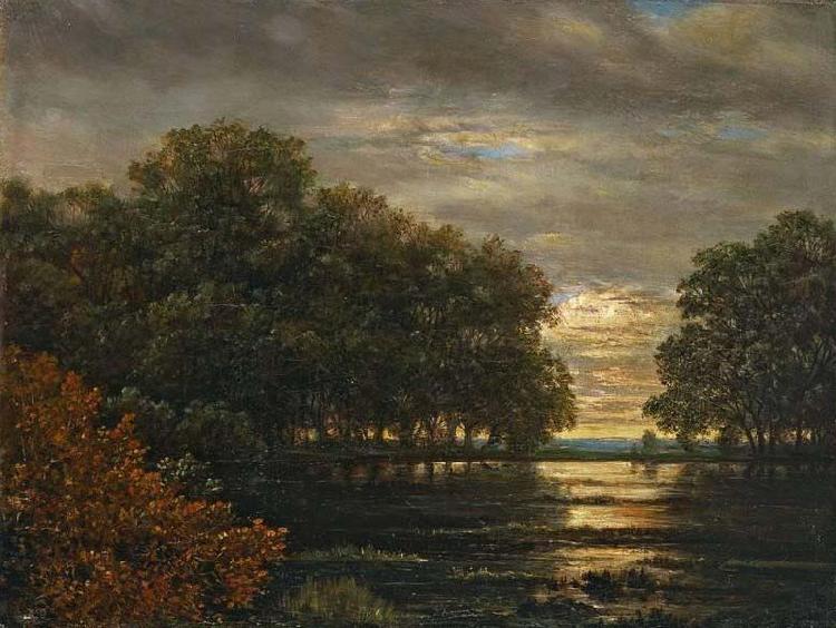 Carl Gustav Carus uberschwemmung Im Leipziger Rosental oil painting picture